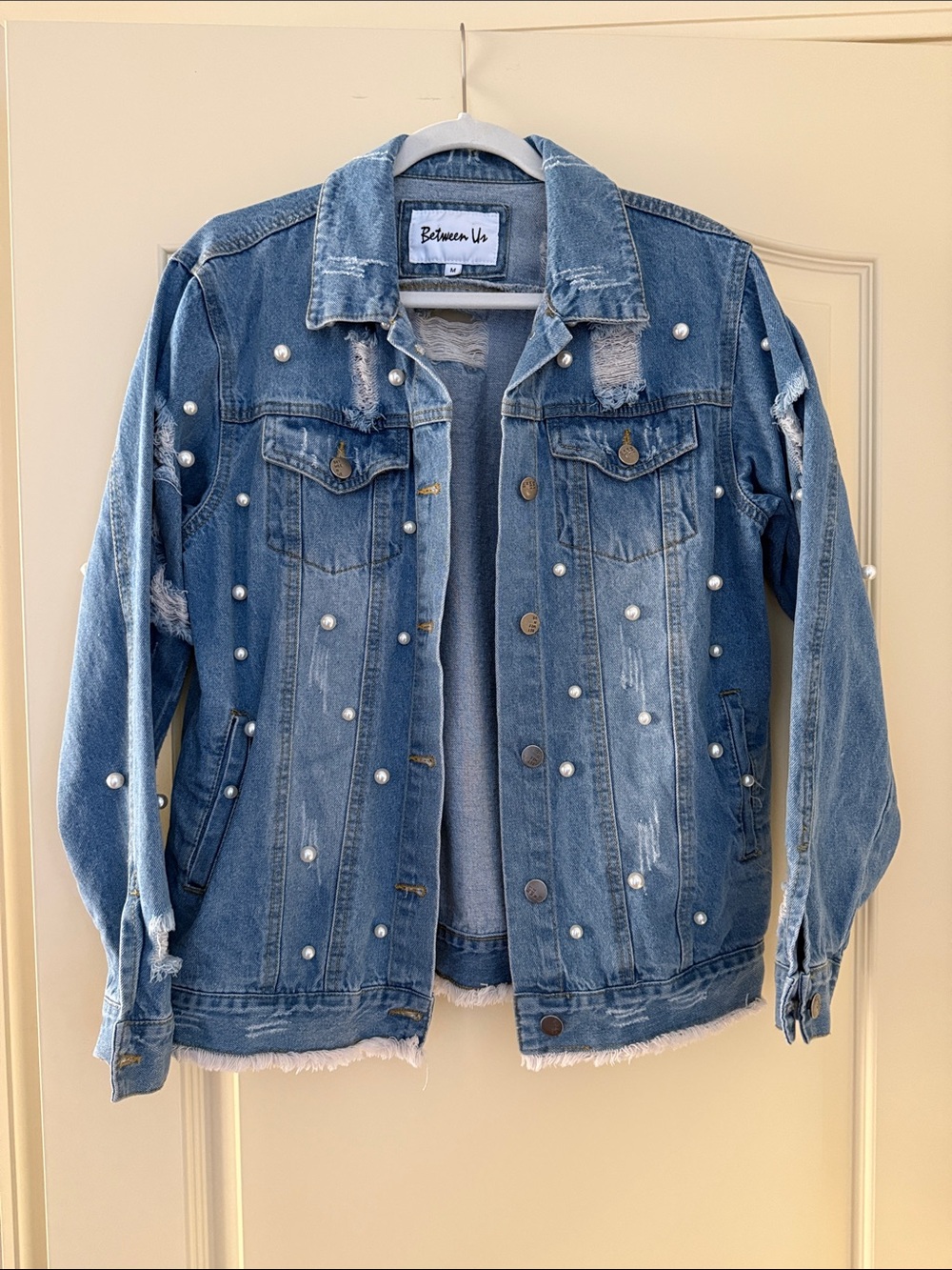 Pearl denim jacket